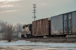 NS GP38-2 Locomotive in the yard